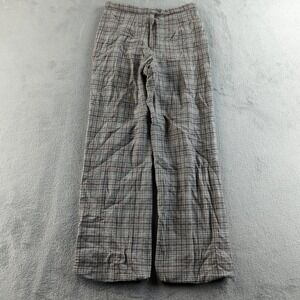 Vintage 80s Pendleton Pants Womens W26 Gray Plaid 100% Wool High Rise Straight